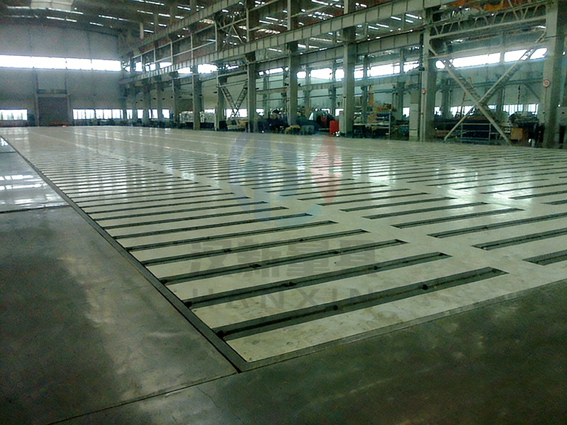 汉新量具为汉川机床厂完成 200 吨级重型机床地轨敷设