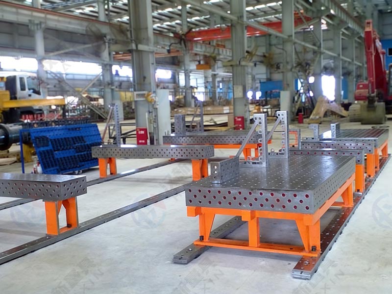 多工位三维柔性焊接平台赋能钢结构配套件企业柔性化生产升级