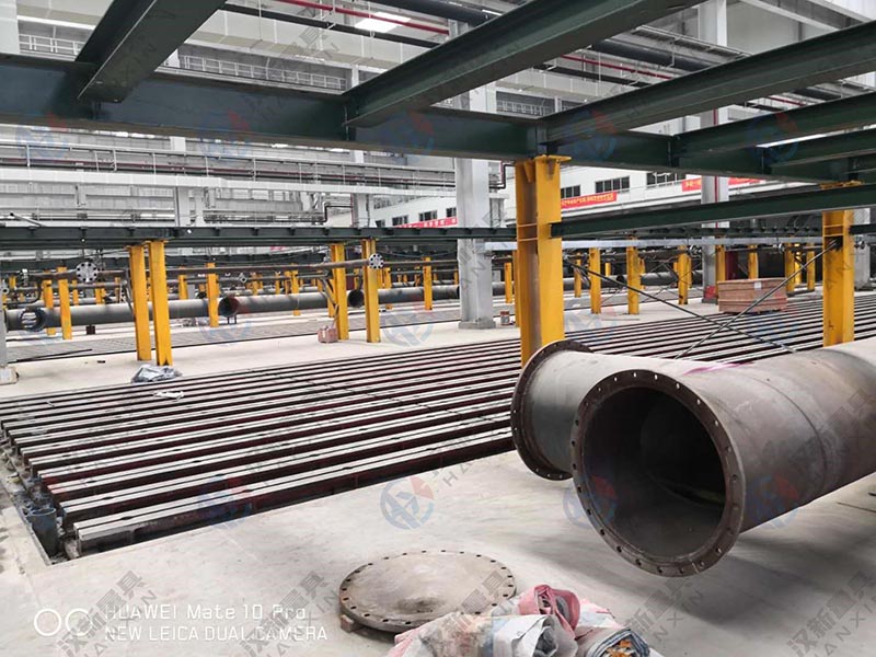 杭州汽轮机地轨平台安装现场：汉新量具铸就高精度总装基准